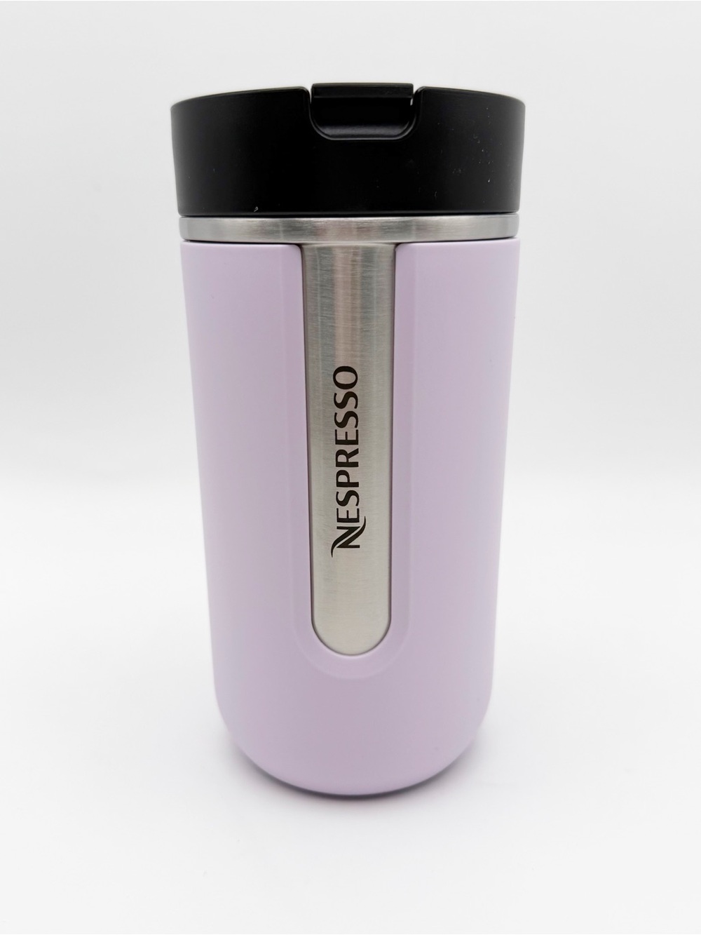 Nespresso Lavender Travel Mug with Black Lid